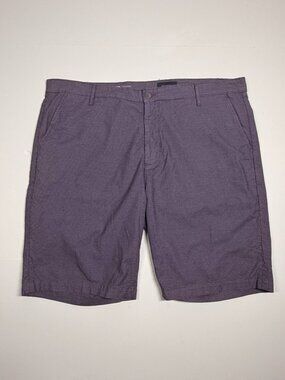 AG Griffin Stretch Cotton Shorts - Violet Print - Size 42